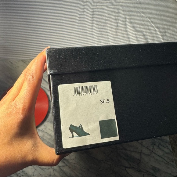 CHANEL-USED- Pre-Fall 18A, Grosgrain Pearl Oxford Lace Up Booties EU36.5/US6.5 - Picture 8 of 8